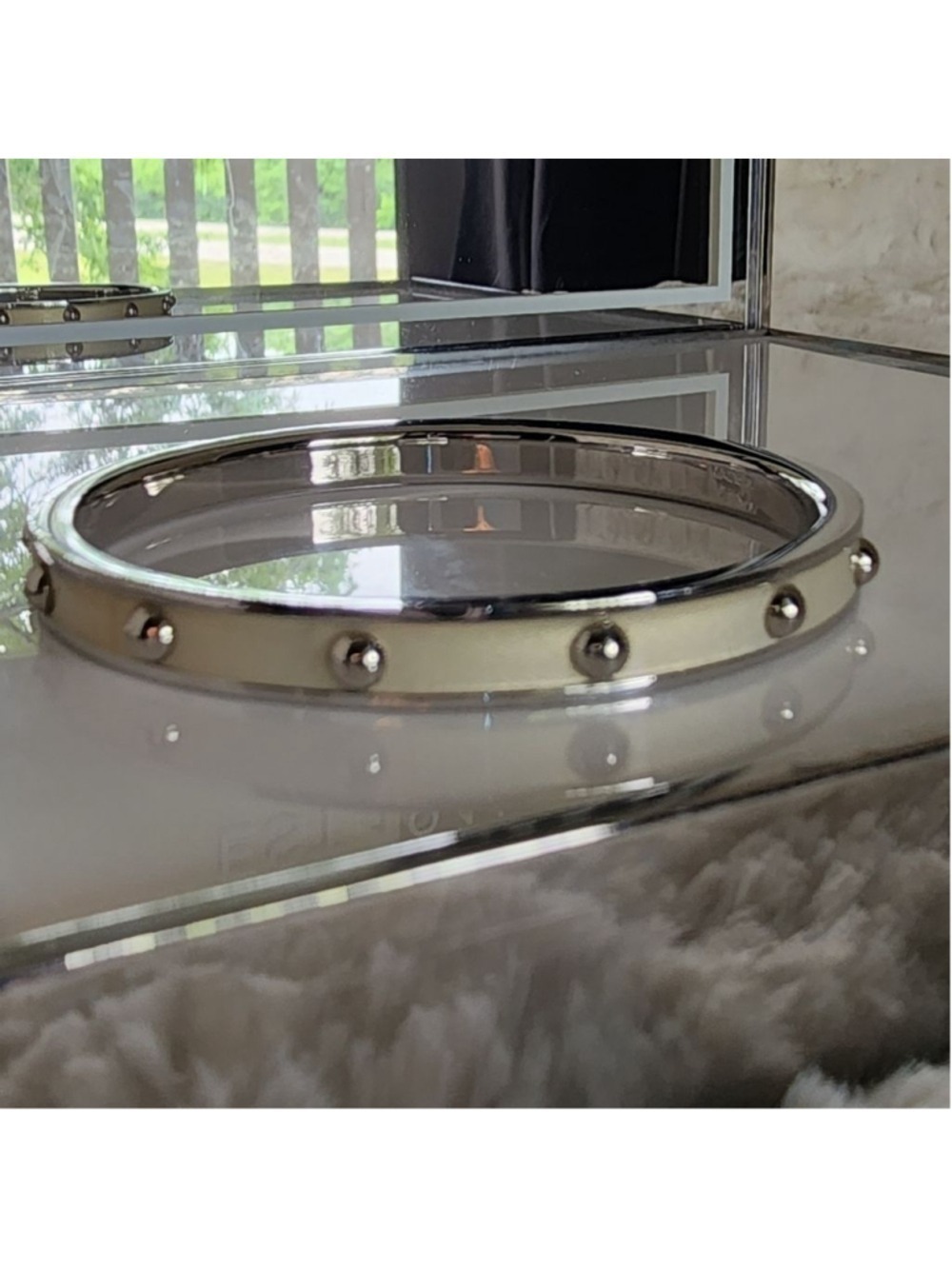 NWOT Coach Silver Bangle - Picture 4 of 8